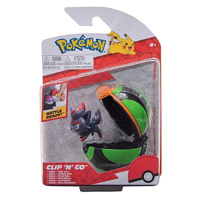 Figura Jazwares Pokemon Battle Ready Clip 'n' Go 2.0 Zorua