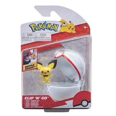 Figura Jazwares Pokemon Battle Ready Clip 'n' Go 2.0 Pichu