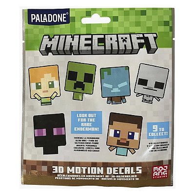 Adesivos 3D Paladone Minecraft 3D Decal Blind Bag