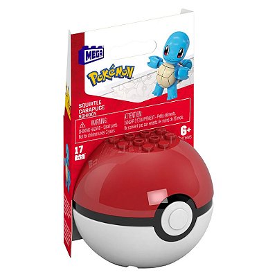Blocos de Montar Mega Pokémon Poké Ball Squirtle