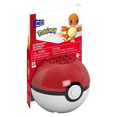 Blocos de Montar Mega Pokémon Poké Ball Charmander