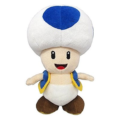 Pelúcia Little Buddy Super Mario Blue Toad 20 cm