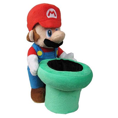 Pelúcia Little Buddy Super Mario Warp Pipe 23 cm