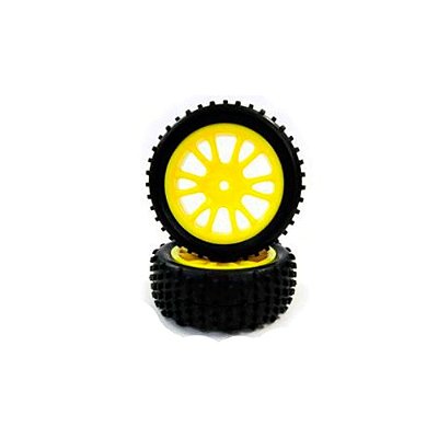 Roda Traseira Amarela 1/16 Himoto 85024Y (2 un)