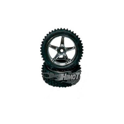 Roda Dianteira Cromada 1/10 Himoto 06010V (2 un)