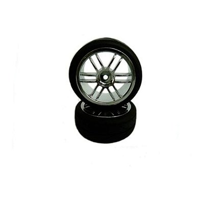 Roda Cromada 1/10 Completa Himoto 02020V (2 un)