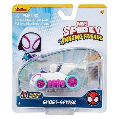 Carrinho Spidey e Seus Amigos Ghost Spider Jazwares
