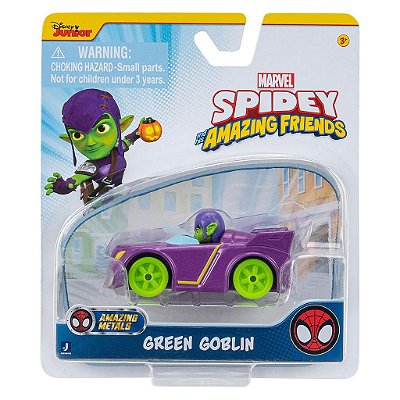 Carrinho Spidey e Seus Amigos Green Jazwares 50924