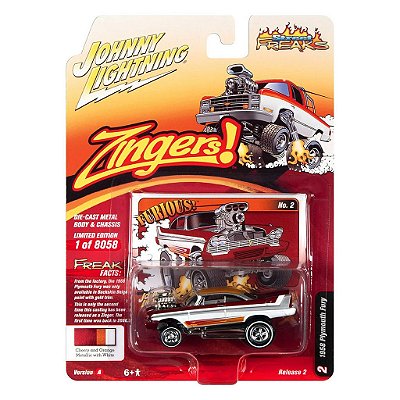 Miniatura Johnny Lightning Street Freaks 1958 Plymouth Fury 1:64