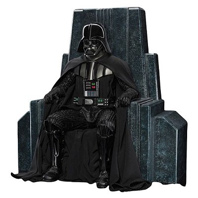 Estátua Iron Studios Star Wars Darth Vader On Throne Art Scale 1:10