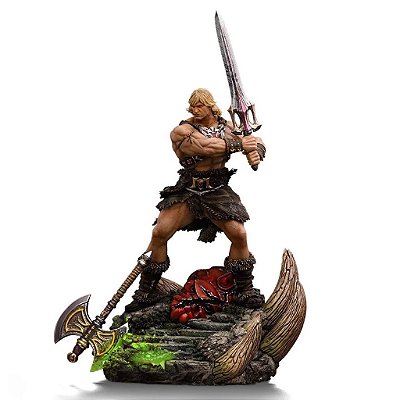Estátua Iron Studios Masters Of The Universe He man Unleashed Art Scale 1:10