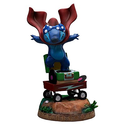Estátua Iron Studios Disney Classics Lilo & Stitch Stitch Braços Erguidos Art Scale 1:10