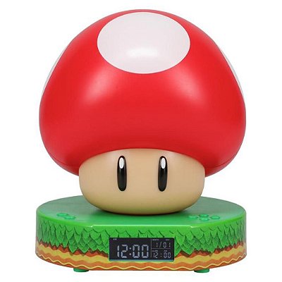 Alarme Paladone Super Mario Super Mushroom Despertador Digital (2503)