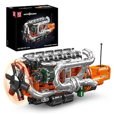 Blocos de Montar Mould King Scania Truck Engine 3236 Peças