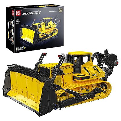 Blocos de Montar Mould King Remote Control Liebherr PR766 Bulldozer 3935 Peças