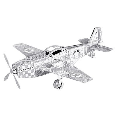 Miniatura De Montar Metal Earth Mustang P 51