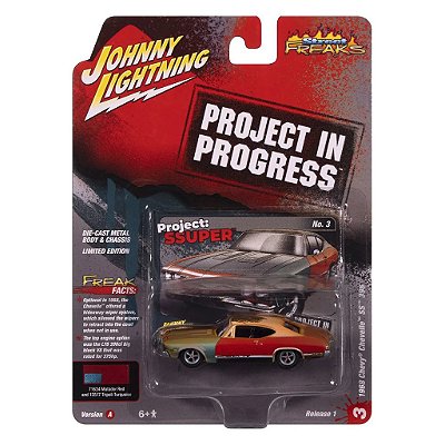 Miniatura Johnny Lightning Project In Progress 1968 Chevy Chevelle SS 396 1:64