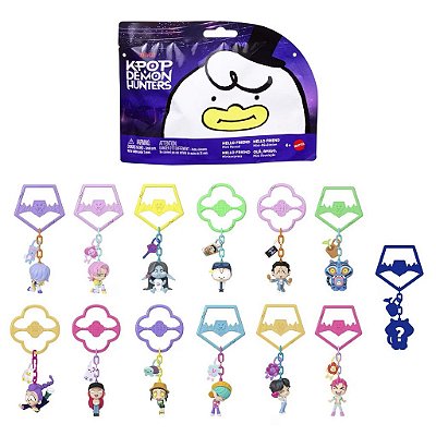 Chaveiros Mystery Mattel K pop Demon Hunters Mini Huntrx, Saja Boys, Derpy, Sussie