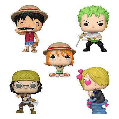 Funko Pop Animation One Piece 5 pack Luffy, Zoro, Nami, Ussopp & Sanji
