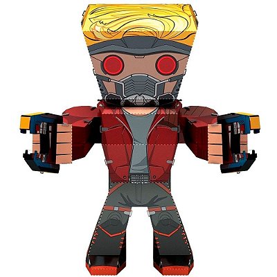 Miniatura De Montar Metal Earth Legends Marvel Guardians Of The Galaxy Star lord Mem007