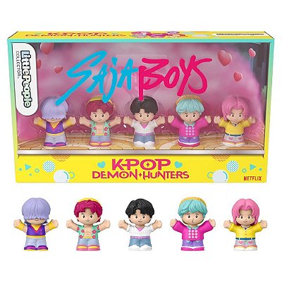 Bonecos Mattel Little People K pop Demon Hunters Saja Boys (JRM88)