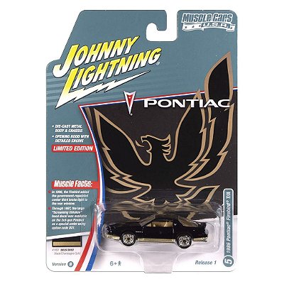 Miniatura Johnny Lightning Muscle Cars 1986 Pontiac Firebird T/a 1:64