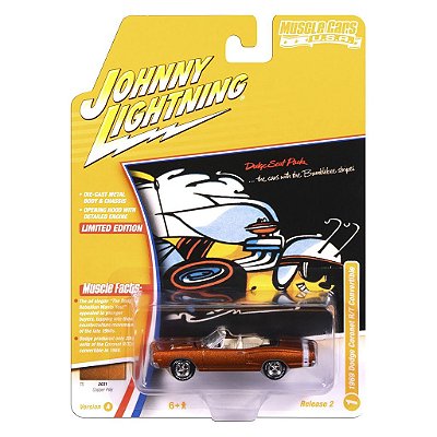 Miniatura Johnny Lightning Muscle Cars 1970 Dodge Coronet Super Bee 1:64