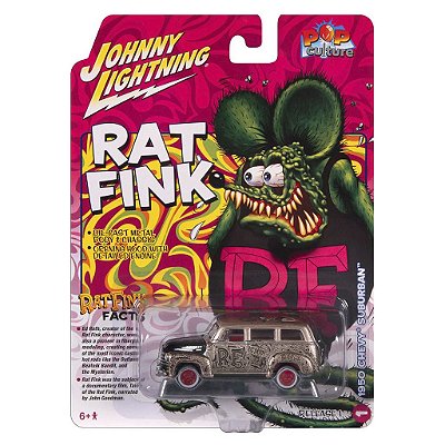 Miniatura Johnny Lightning Rat Pink 1950 Chevy Suburban 06786 (JLPC014)