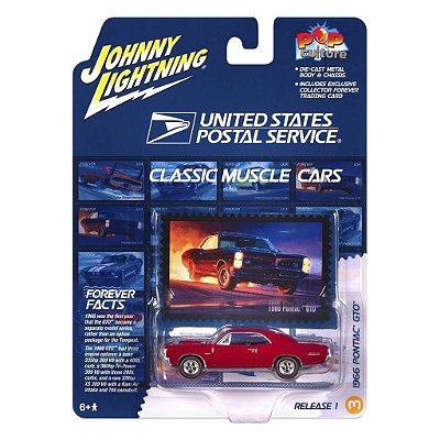 Miniatura Johnny Lightning Classic Muscle Cars 1966 Pontiac GTO 1:64 (JLPC014)