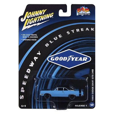 Miniatura Johnny Lightning 1969 Dodge Dart Gts 340 1:64 (JLPC016)