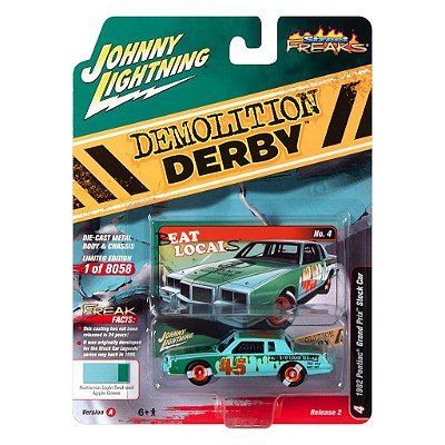 Miniatura Johnny Lightning Demolition Derby 1982 Pontiac Grand Prix Stock Car 1:64 (JLSF024A)