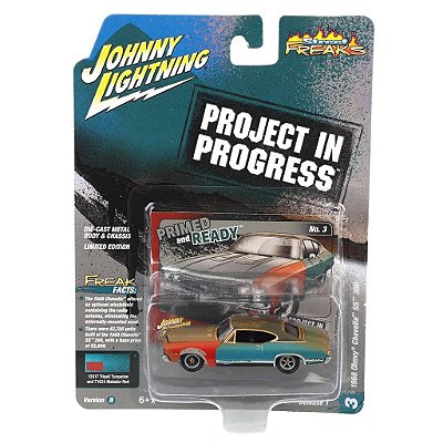 Miniatura Johnny Lightning Project In Progress 1968 Chevy Chevelle SS 396 1:64