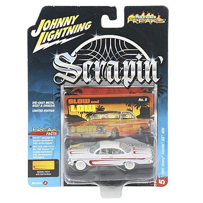 Miniatura Johnny Lightning Scrapin 1961 Chevy Impala SS 409 1:64 (JLSF027B)