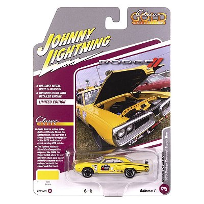 Miniatura Johnny Lightning Storage Tin 1970 Dodge Coronet Super Bee 1:64