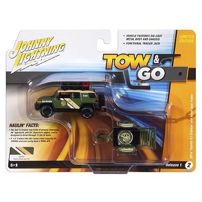 Miniatura Johnny Lightning Tow & Go 214 Toyota Fj Cruiser 1:64