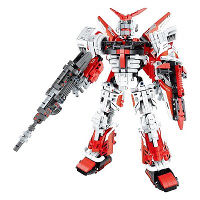 Blocos de Montar Im Master Mechanical Master: Red Mecha Warrior No.6824 1100 PCS