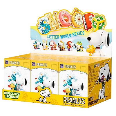 Blocos de Montar Pantasy Blocks Snoopy Letter World Blind Box