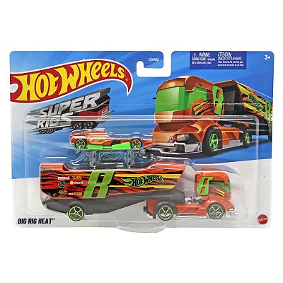 Miniatura Hot Wheels Super Rigs Big Rig Heat JKN80