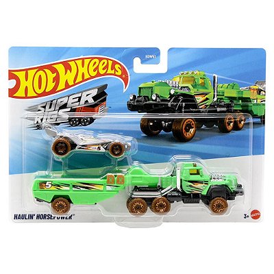 Miniatura Hot Wheels Super Rigs Haulin Horsepower JDJ60