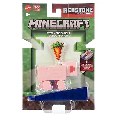 Boneco Mattel Minecraft Redstone Charged 3.25" - Pig () 4107
