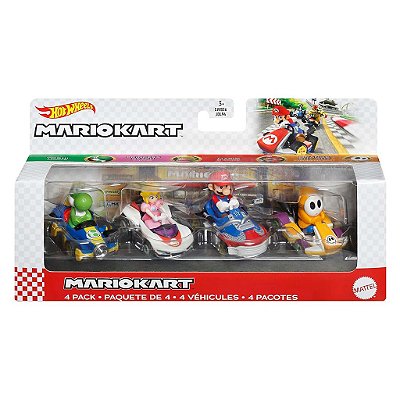 Miniatura Hot Wheels Mario Kart 4 Pack GWB38