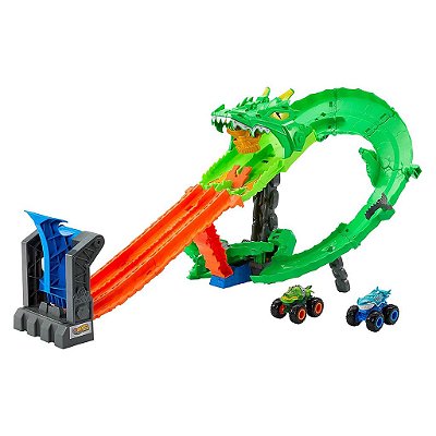Colecionável Hot Wheels Pista Monster Trucks: Sharks JFR06