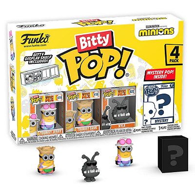 Funko Pop Bitty Mystery Minions Tourist Jerry 4-Pack #73037
