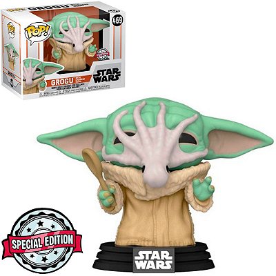 Funko Pop The Mandalorian Grogu With Chowder Squid #469
