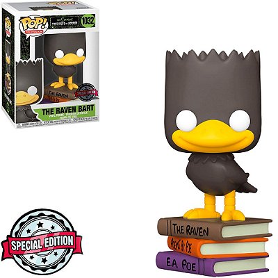 Funko Pop Os Simpsons The Raven Bart Exclusive #1032