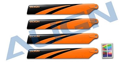 Pá Principal 120mm Laranja HD123EBT Helicóptero T-Rex 150 Align