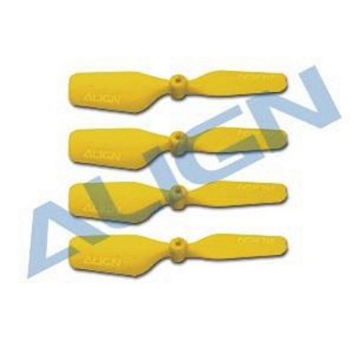 Pá de Cauda 23mm Amarela Helicóptero T-Rex 150 Align HQ0233CT
