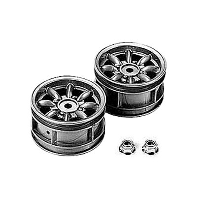 Rodas M-Chassis 8 Raios Prata 2un Tamiya 50569