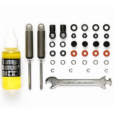Kit Amortecedor a Óleo Alumínio 2un Tamiya 56515 Caminhão