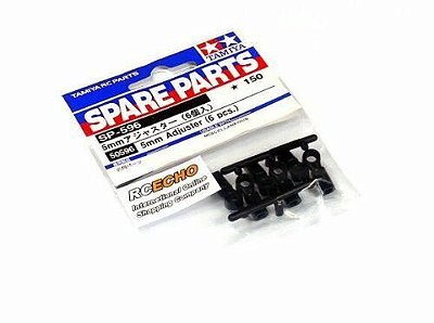Regulador 5mm 6un Tamiya 50596 Automodelo Adjuster Suspensão